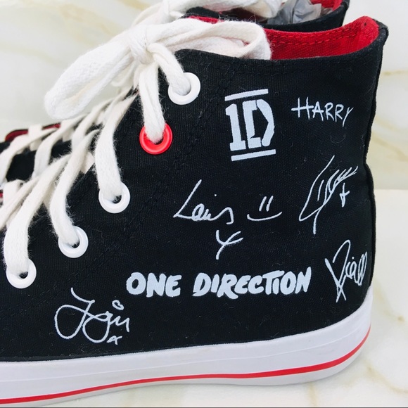 1D Autographed Canvas High Top Sneakers  9 - Picture 4 of 8
